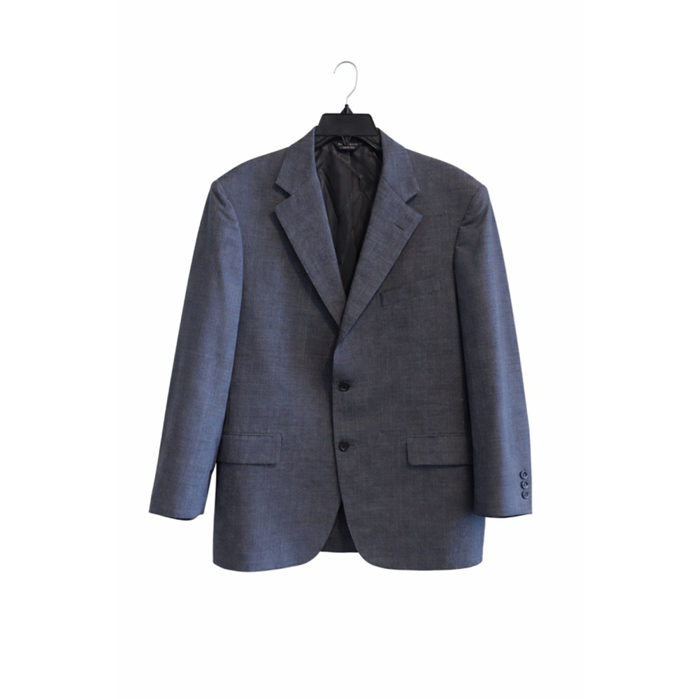 Southwick Bruce Baird Gray Plaid Wool Blazer Mens ~40R Sport Coat‎ USA